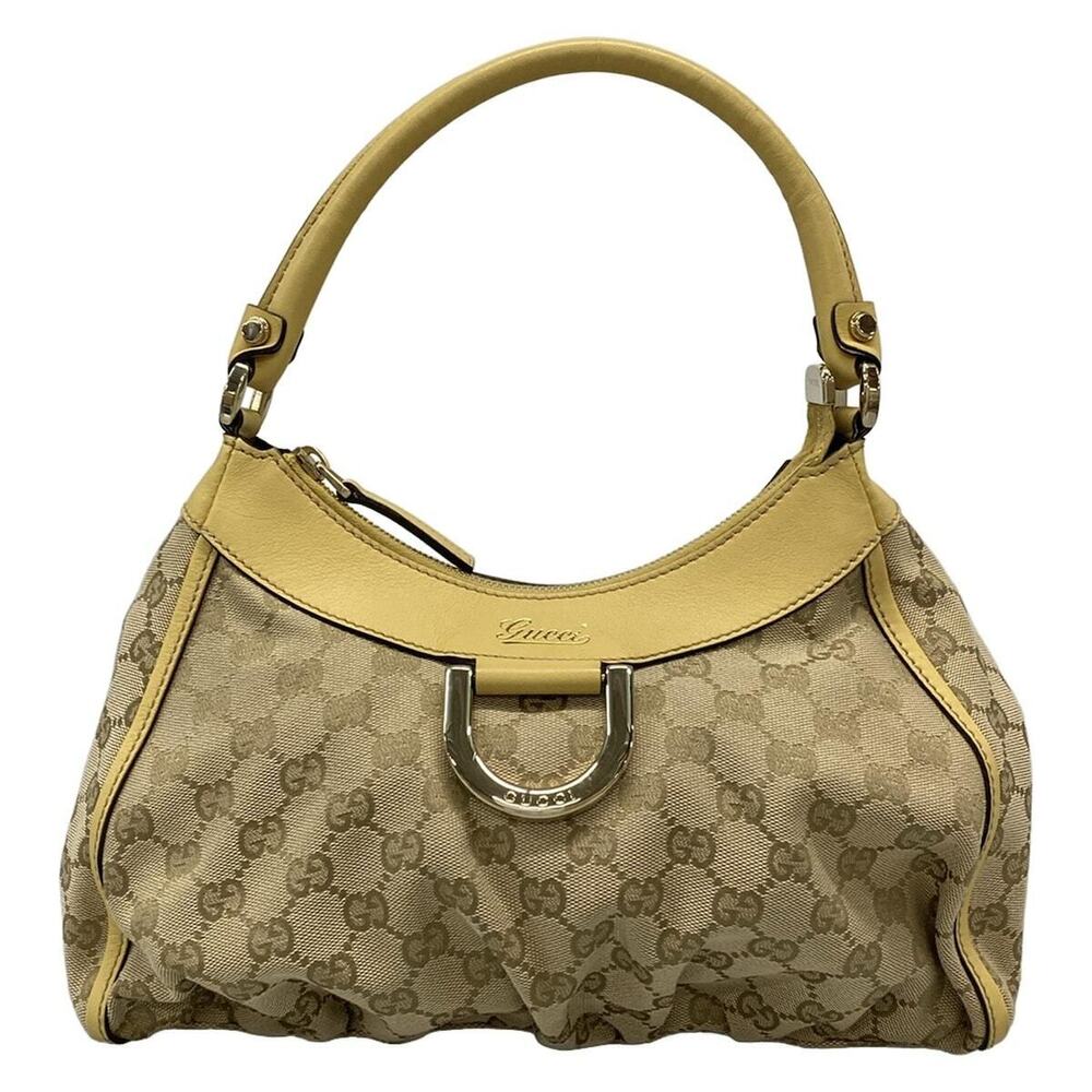 GUCCI GG Abbey handbag beige leather